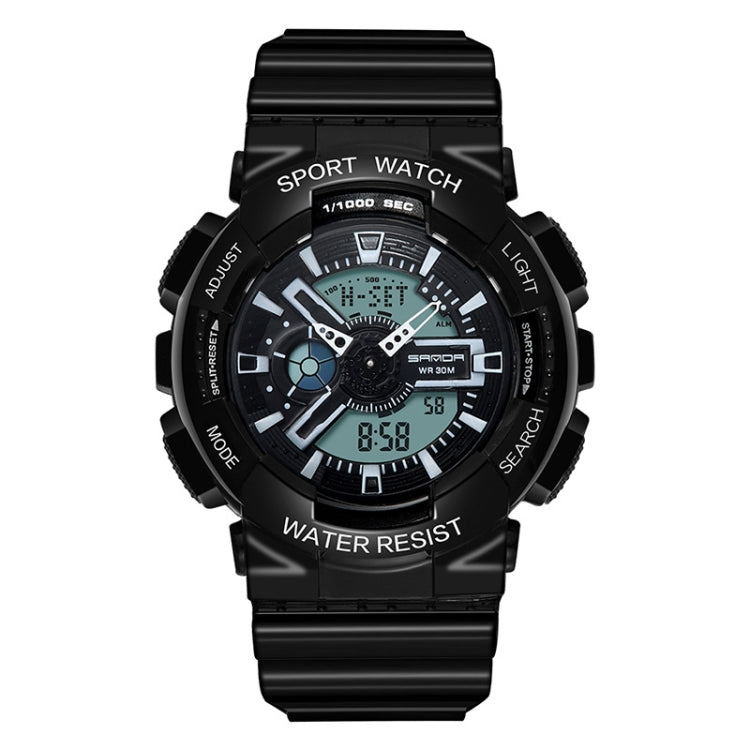 SANDA Outdoor Leisure Waterproof Multifunctional Luminous Electronic Watch